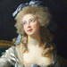 Detail of Madame Grand by Vigee Le Brun in the Metropolitan Museum of Art, August 2010