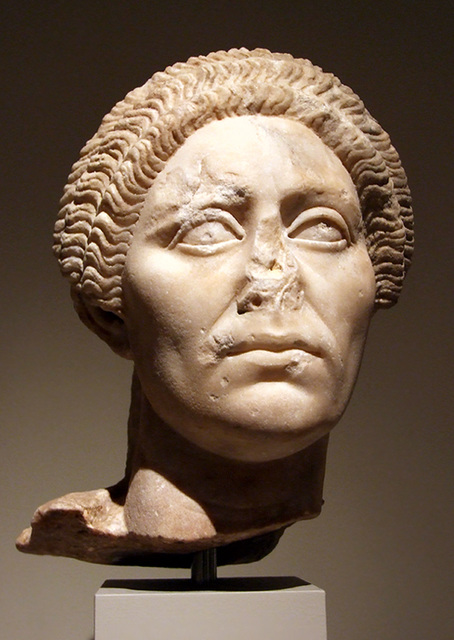 Marble Head of a Trajanic Woman in the Metropolitan Museum of Art, Sept. 2007
