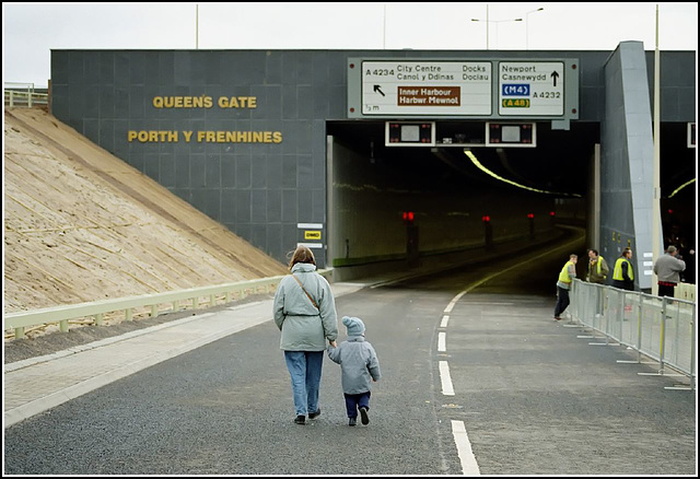 Walking to the shops