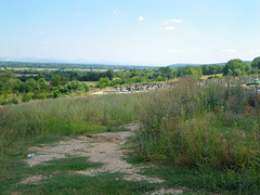 La plaine danubienne depuis le cimetière de Kostolac.