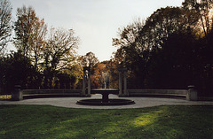 Fountain in the Osborne Garden of the Brooklyn Botanic Garden, Nov. 2006