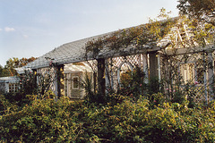 Trellis in the Rose Garden at the Brooklyn Botanic Garden, Nov. 2006