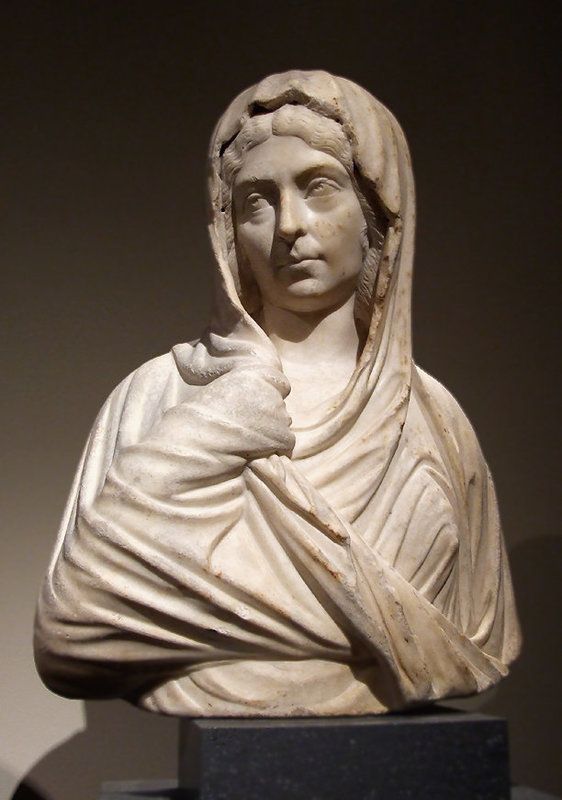 Marble Portrait Bust of a Severan Woman in the Metropolitan Museum of Art, February 2008