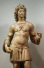 Detail of The Archangel Michael in the Metropolitan Museum of Art, January 2010