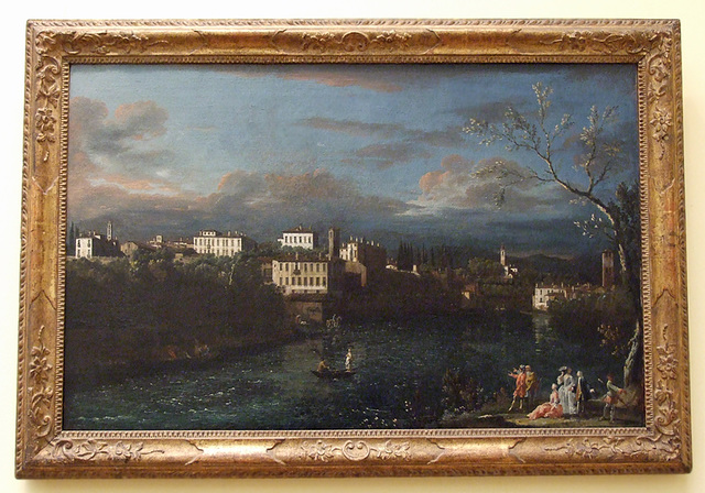 Vaprio d'Adda by Bellotto in the Metropolitan Museum of Art, March 2011