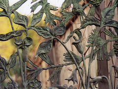 Decorative Panel of Flowers at the Brooklyn Botanic Garden, Nov. 2006