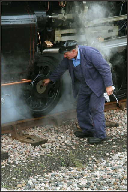 Checking the axles