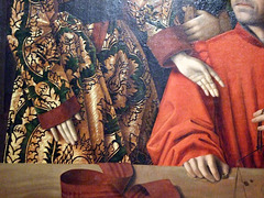 Detail of A Goldsmith in his Shop, Possibly Saint Eligius by Petrus Christus in the Metropolitan Museum of Art, January 2008