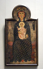 Madonna and Child Enthroned by Margaritone d'Arezzo in the National Gallery, September 2009