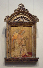 Angel of the Annunciation by Simone Martini in the National Gallery, September 2009