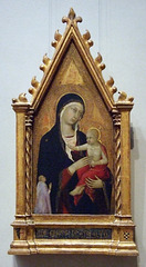 Madonna and Child with Donor by Lippo Memmi in the National Gallery, September 2009