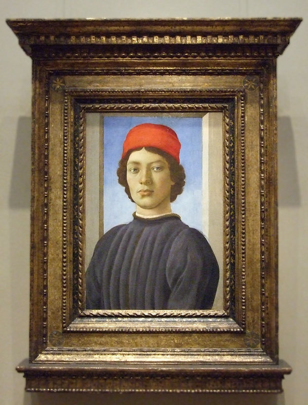 Portrait of a Youth by Filippino Lippi in the National Gallery, September 2009