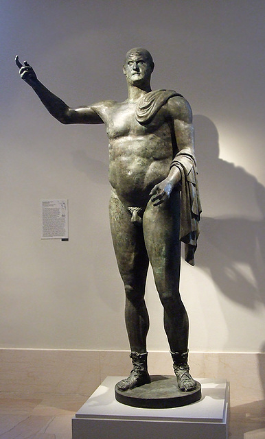 Monumental Bronze Statue of the Emperor Trebonianus Gallus in the Metropolitan Museum of Art, July 2007
