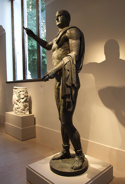 Monumental Bronze Statue of the Emperor Trebonianus Gallus in the Metropolitan Museum of Art, July 2007
