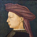 Detail of a 15th Century Florentine Profile Portrait of a Young Man in the National Gallery, September 2009