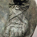 Detail of a Foot of the Monumental Bronze Statue of the Emperor Trebonianus Gallus in the Metropolitan Museum of Art, July 2007