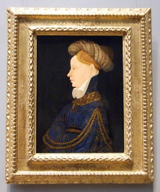 Franco-Flemish Profile Portrait of a Lady in the National Gallery, September 2009