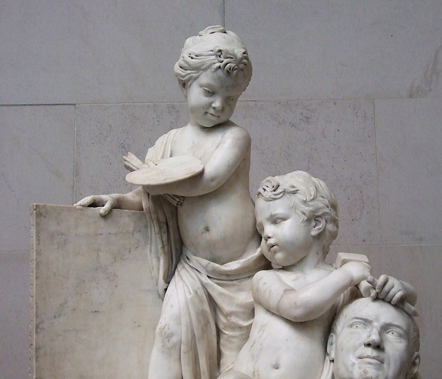 Detail of Painting and Sculpture by Tassaert in the National Gallery, September 2009