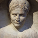 Detail of a Marble Pediment of a Funerary Altar in the Metropolitan Museum of Art, July 2007