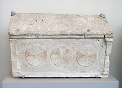 Limestone Ossuary with Lid in the Metropolitan Museum of Art, June 2009
