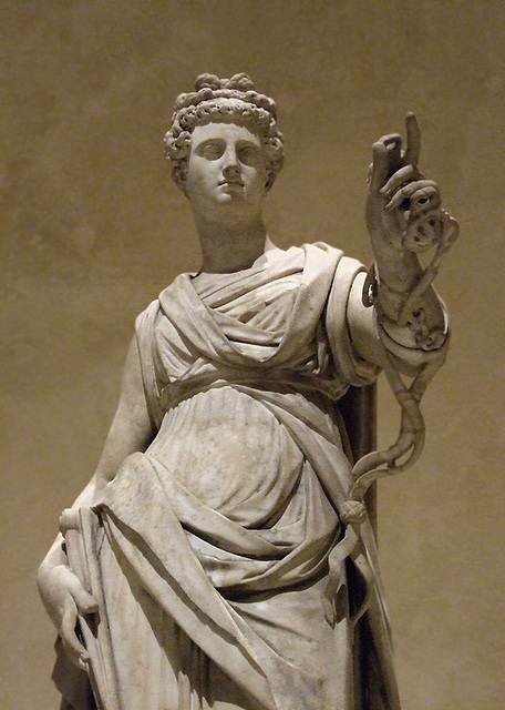 Detail of Temperance by Caccini in the Metropolitan Museum of Art, April 2010