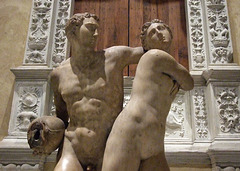 Detail of Alpheus and Arethusa by Lorenzi in the Metropolitan Museum of Art, April 2010