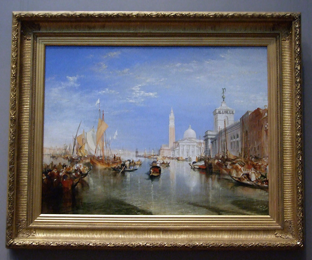 Venice: The Dogana and San Giorgio Maggiore by Turner in the National Gallery, September 2009