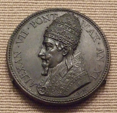 Medal of Pope Alexander VII in the Metropolitan Museum of Art, October 2011