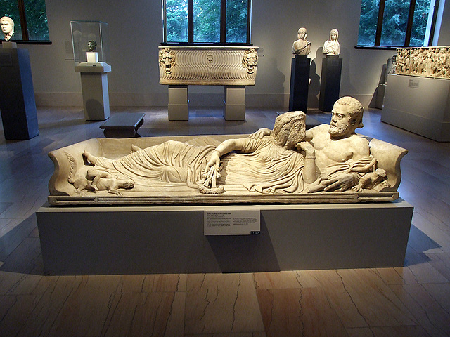 Sarcophagus Lid with a Reclining Couple in the Metropolitan Museum of Art, July 2007