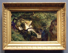 Forest Interior with Waterfall, Papigno by Andre Giroux in the National Gallery, September 2009