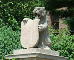 Tiger and Shield Sculpture at Princeton University, July 2011
