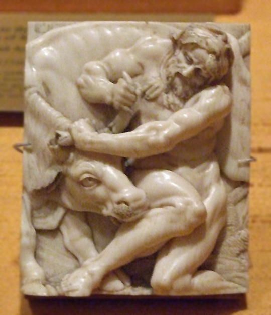 Plaque with Hercules and Achelous in the Form of a Bull in the Metropolitan Museum of Art, July 2011