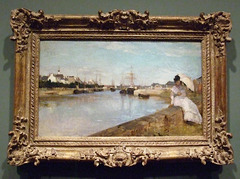 The Harbor at Lorient by Morisot in the National Gallery, September 2009