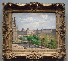 Place du Carrousel, Paris by Pissarro in the National Gallery, September 2009
