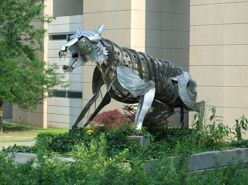 Tiger Sculpture at Princeton University, July 2011