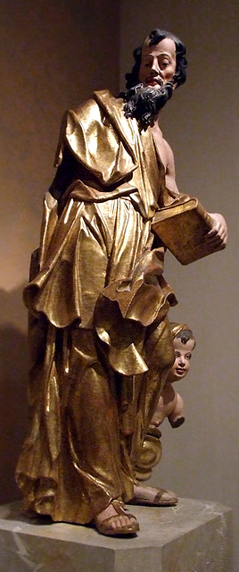 Statue of St. Matthew in the Metropolitan Museum of Art, August 2007