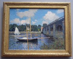 The Bridge at Argenteuil by Monet in the National Gallery, September 2009