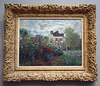 The Artist's Garden in Argenteuil by Monet in the National Gallery, September 2009