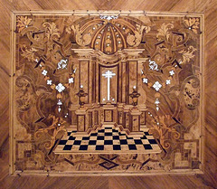 Inlaid Wooden Panel in the Metropolitan Museum of Art, August 2007