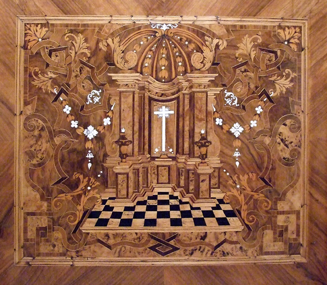 Inlaid Wooden Panel in the Metropolitan Museum of Art, August 2007