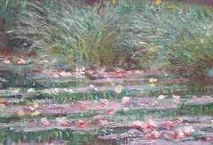 Detail of the Japanese Footbridge by Monet in the National Gallery, September 2009