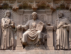 Detail of the Sculpture on Alexander Hall at Princeton University, July 2011