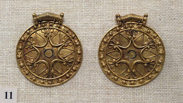 Two Gold Pendant Disks in the Metropolitan Museum of Art, February 2010