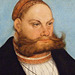 Detail of a Portrait of a Man with a Gold Embroidered Cap by Cranach in the Metropolitan Museum of Art, August 2010