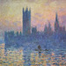 Detail of The Houses of Parliament, Sunset by Monet in the National Gallery, September 2009