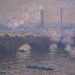 Detail of Waterloo Bridge: Gray Day by Monet in the National Gallery, September 2009