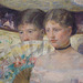 Detail of The Loge by Mary Cassatt in the National Gallery in Washington DC, Sept. 2009