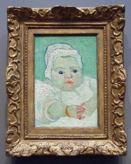 Roulin's Baby by Van Gogh in the National Gallery, September 2009