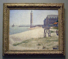 The Lighthouse at Honfleur by Seurat in the National Gallery, September 2009