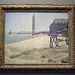 The Lighthouse at Honfleur by Seurat in the National Gallery, September 2009